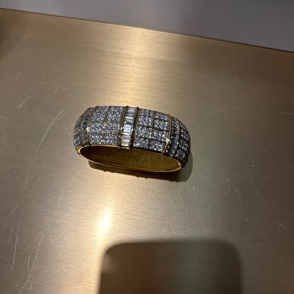 Vintage authentic Swarovski Crystal Cuff Bracelet - Picture 5 of 9